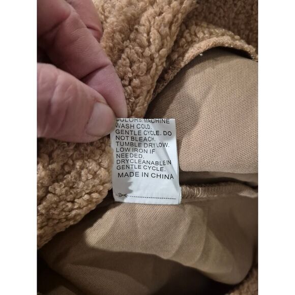 BTFBM Women’s Fuzzy Sherpa Trench Coat – Size Small – New With Tags‎ - Picture 6 of 7